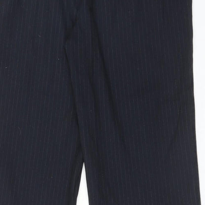 EDC Womens Blue Striped Polyester Trousers  Size 4 L31 in Regular