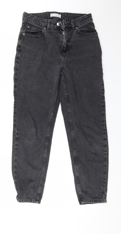 DENIM CO Womens Black  Cotton Straight Jeans Size 6 L26 in Regular