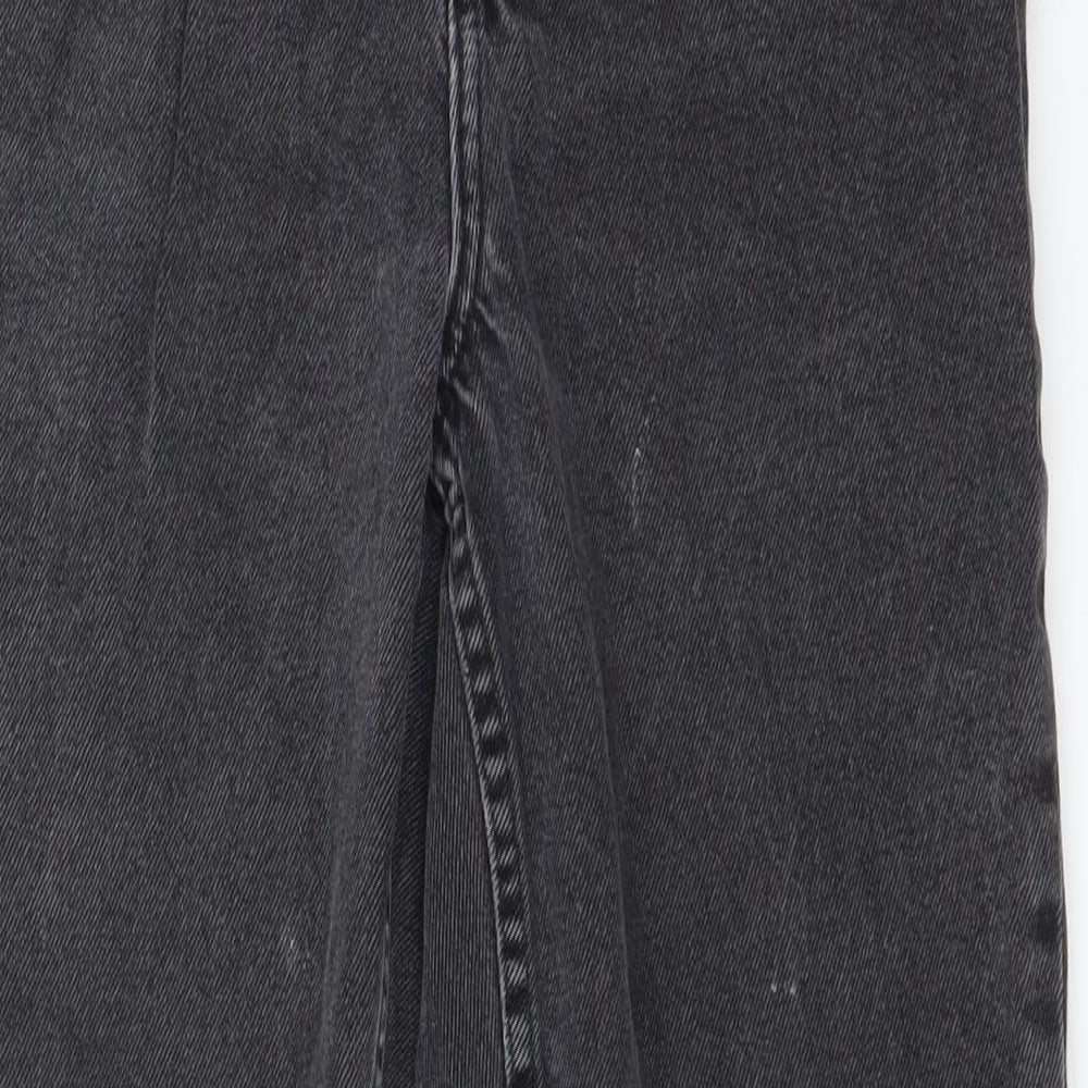 DENIM CO Womens Black  Cotton Straight Jeans Size 6 L26 in Regular