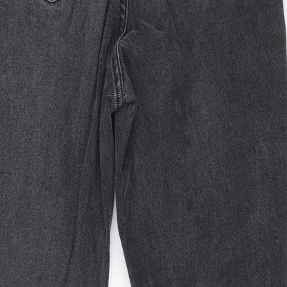 DENIM CO Womens Black  Cotton Straight Jeans Size 6 L26 in Regular