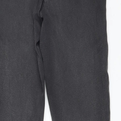 George Womens Black  Cotton Skinny Jeans Size 12 L28 in Regular