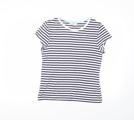 Womens UK Size L Oasis White Basic T-Shirt