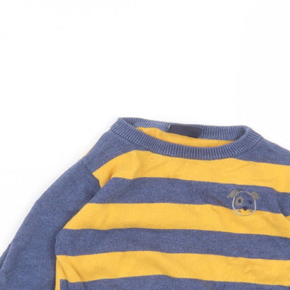 NEXT Baby Yellow  Cotton Pullover Jumper Size 6-9 Months
