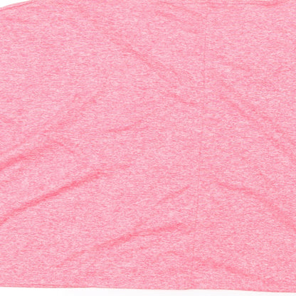 Matalan Womens Pink  Polyester Basic T-Shirt Size XL Round Neck