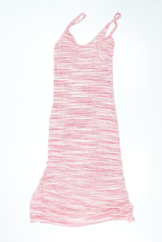 NEXT Womens Pink  Viscose A-Line  Size 8  Round Neck