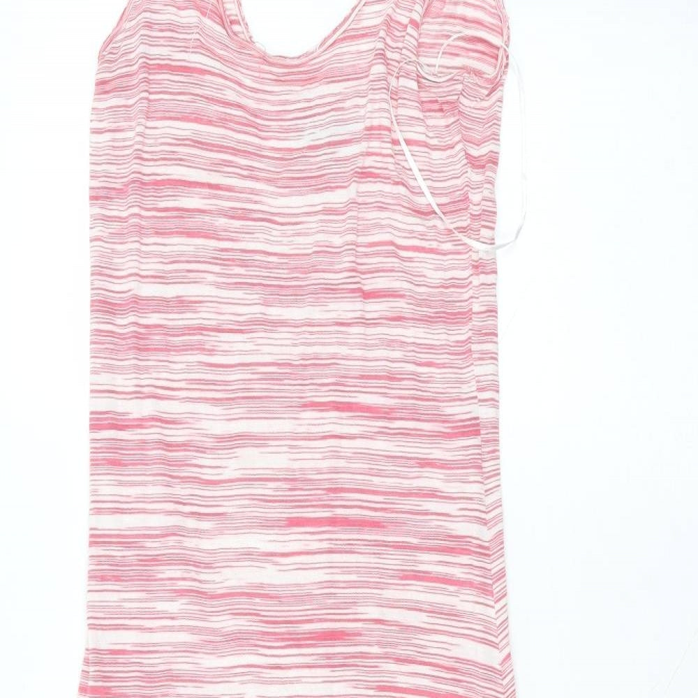 NEXT Womens Pink  Viscose A-Line  Size 8  Round Neck