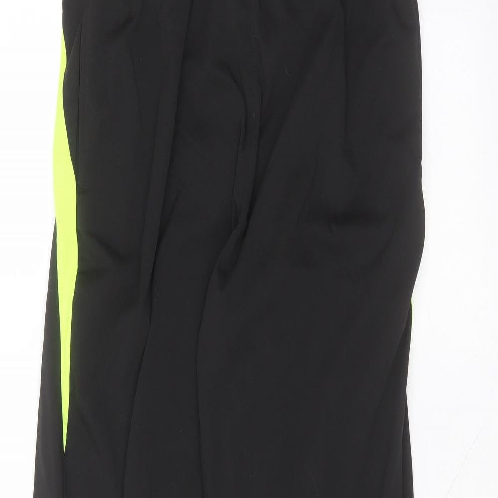 Preworn Mens Black  Polyester Sweatpants Trousers Size M L27 in Regular