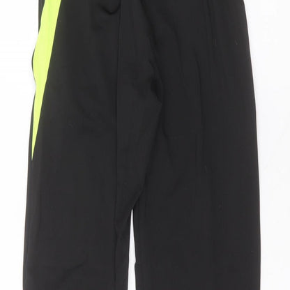 Preworn Mens Black  Polyester Sweatpants Trousers Size M L27 in Regular