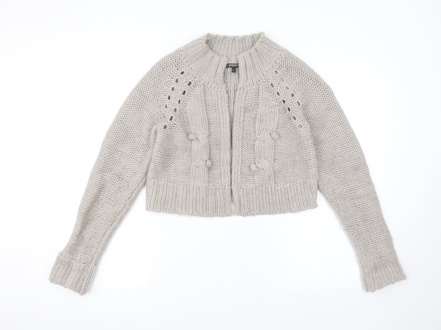 Matalan Womens Brown   Jacket Coatigan Size 14