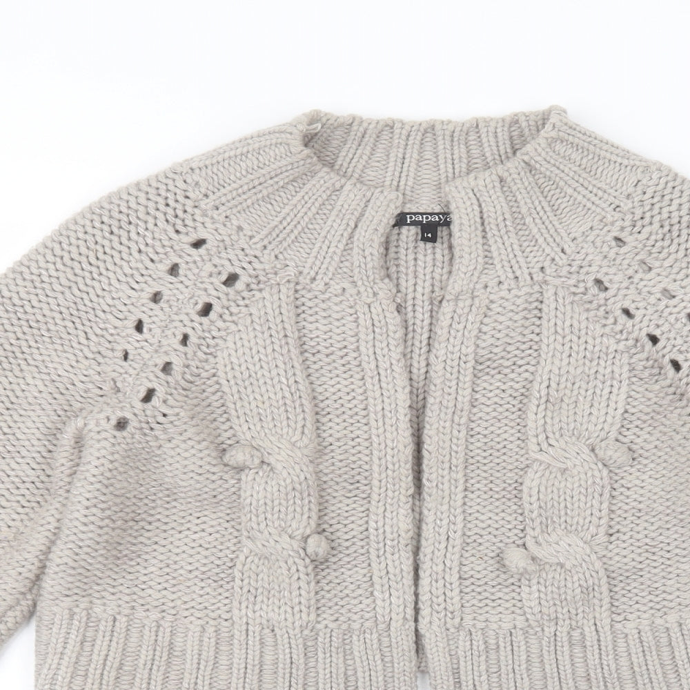 Matalan Womens Brown   Jacket Coatigan Size 14