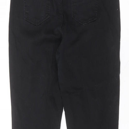 Denim & Co. Womens Black  Cotton Skinny Jeans Size 14 L27 in Regular