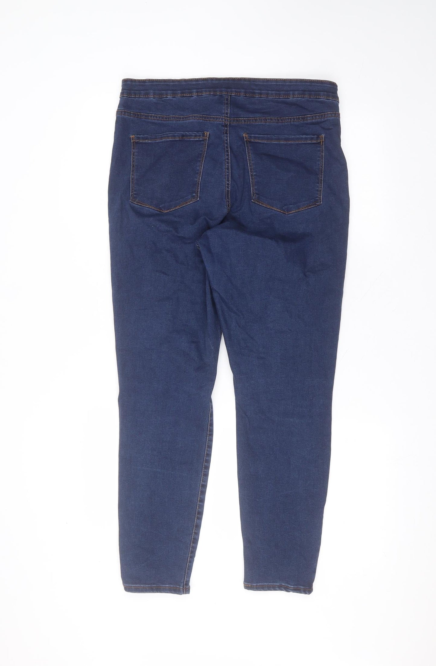 Denim & Co. Womens Blue  Cotton Skinny Jeans Size 16 L25 in Regular