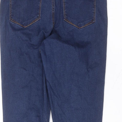Denim & Co. Womens Blue  Cotton Skinny Jeans Size 16 L25 in Regular