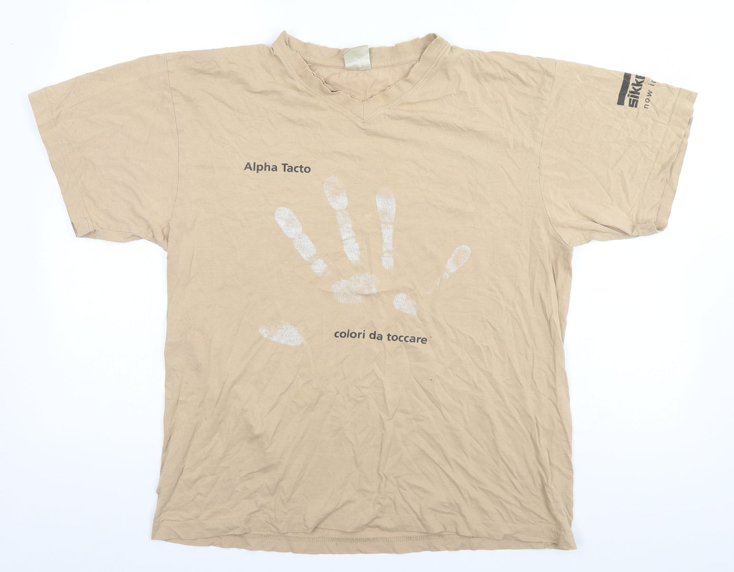 Preworn Mens Green    T-Shirt  Round Neck