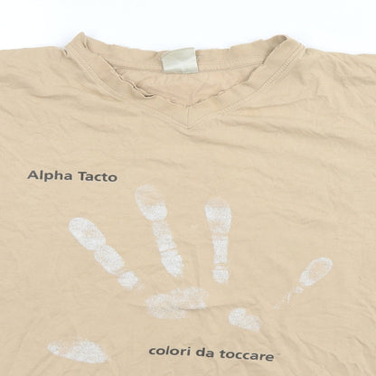 Preworn Mens Green    T-Shirt  Round Neck