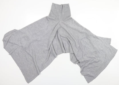Womens UK Size One Size Preworn Grey Overcoat