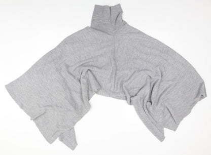 Womens UK Size One Size Preworn Grey Overcoat