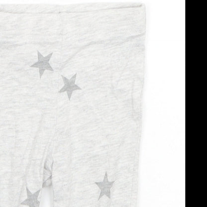 F&F Baby Grey Geometric Cotton  Pyjama Pants Size 3-6 Months