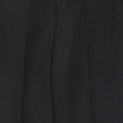 TU Womens Black  Polyester Trousers  Size 12 L28 in Regular