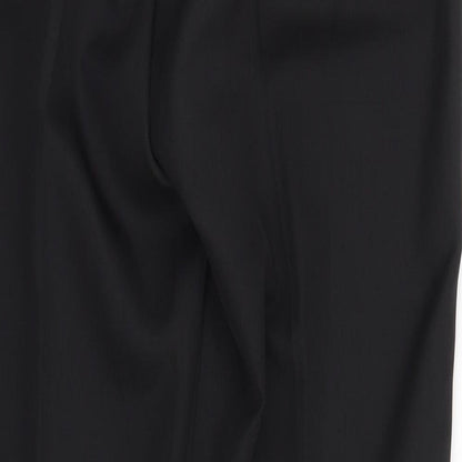 TU Womens Black  Polyester Trousers  Size 12 L28 in Regular