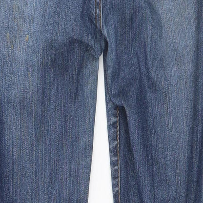 ASOS Womens Blue  Cotton Skinny Jeans Size 10 L28 in Slim