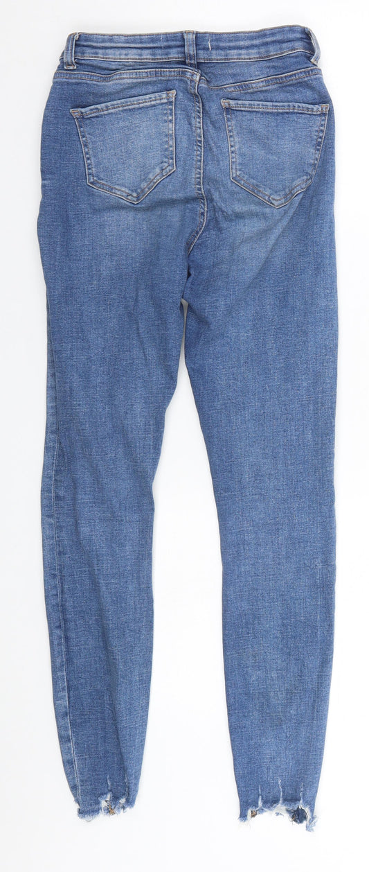 Denim & Co. Womens Beige  Cotton Skinny Jeans Size 8 L25 in Regular