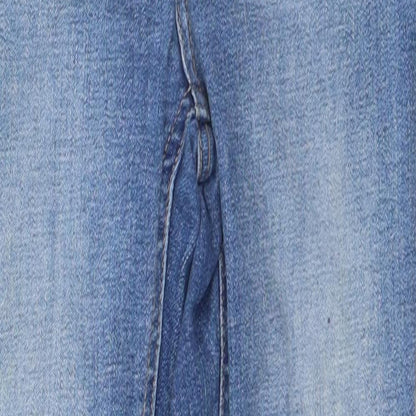 Denim & Co. Womens Beige  Cotton Skinny Jeans Size 8 L25 in Regular