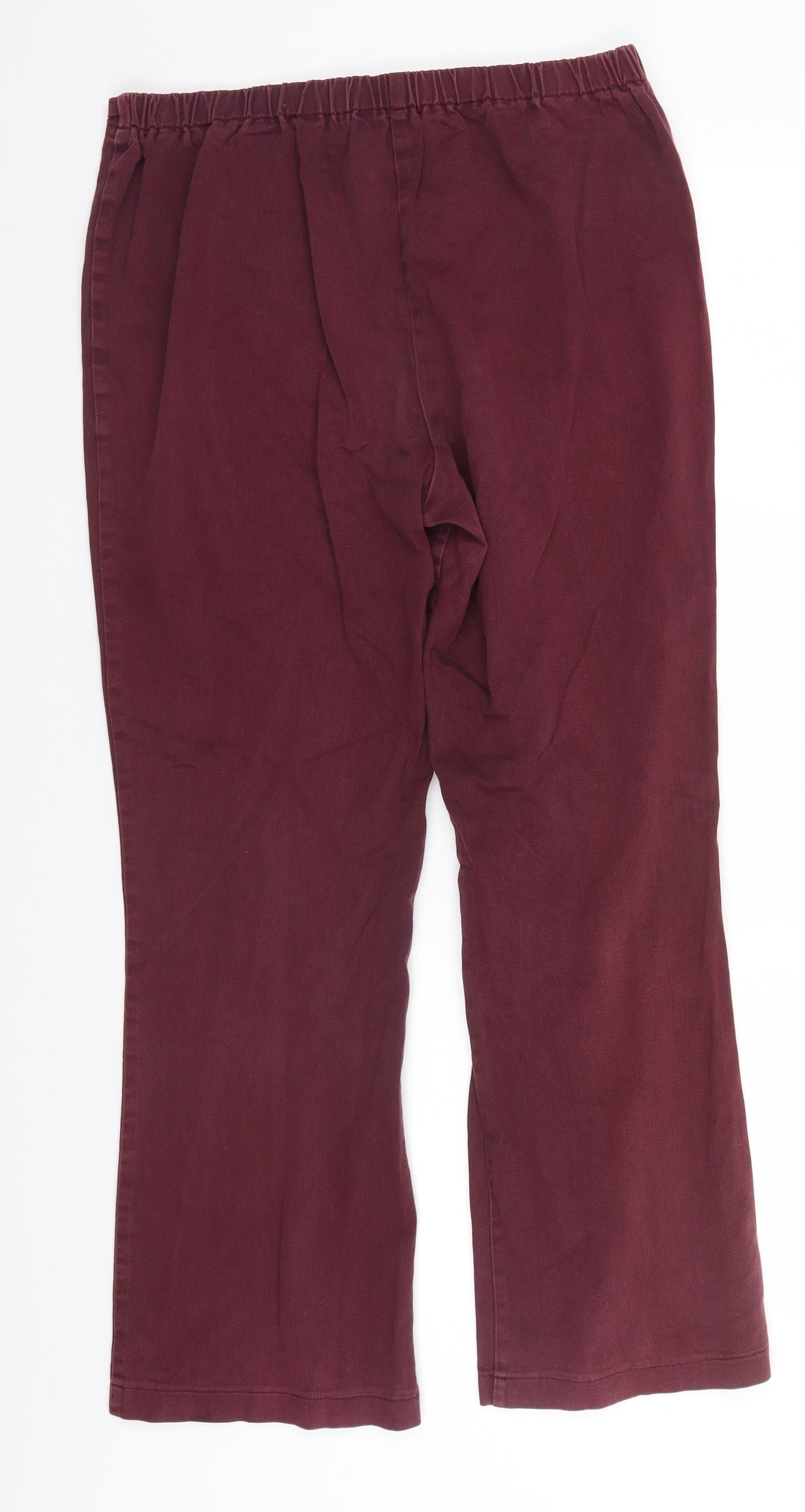 Womens UK Size 14 Berkertex Regular Fit  Red Trousers