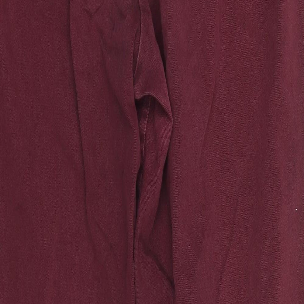 Womens UK Size 14 Berkertex Regular Fit  Red Trousers