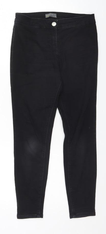 Womens UK Size 8 Papaya  Jegging Black Leggings