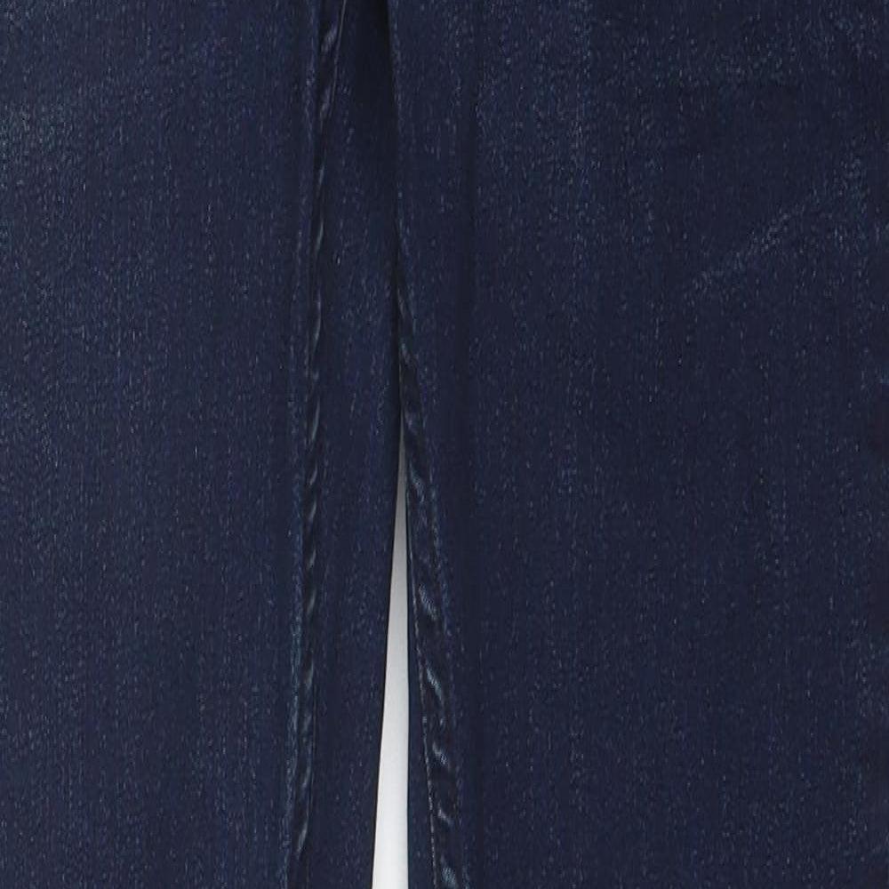 Peacocks Womens Blue  Cotton Skinny Jeans Size 30 in L31 in Regular
