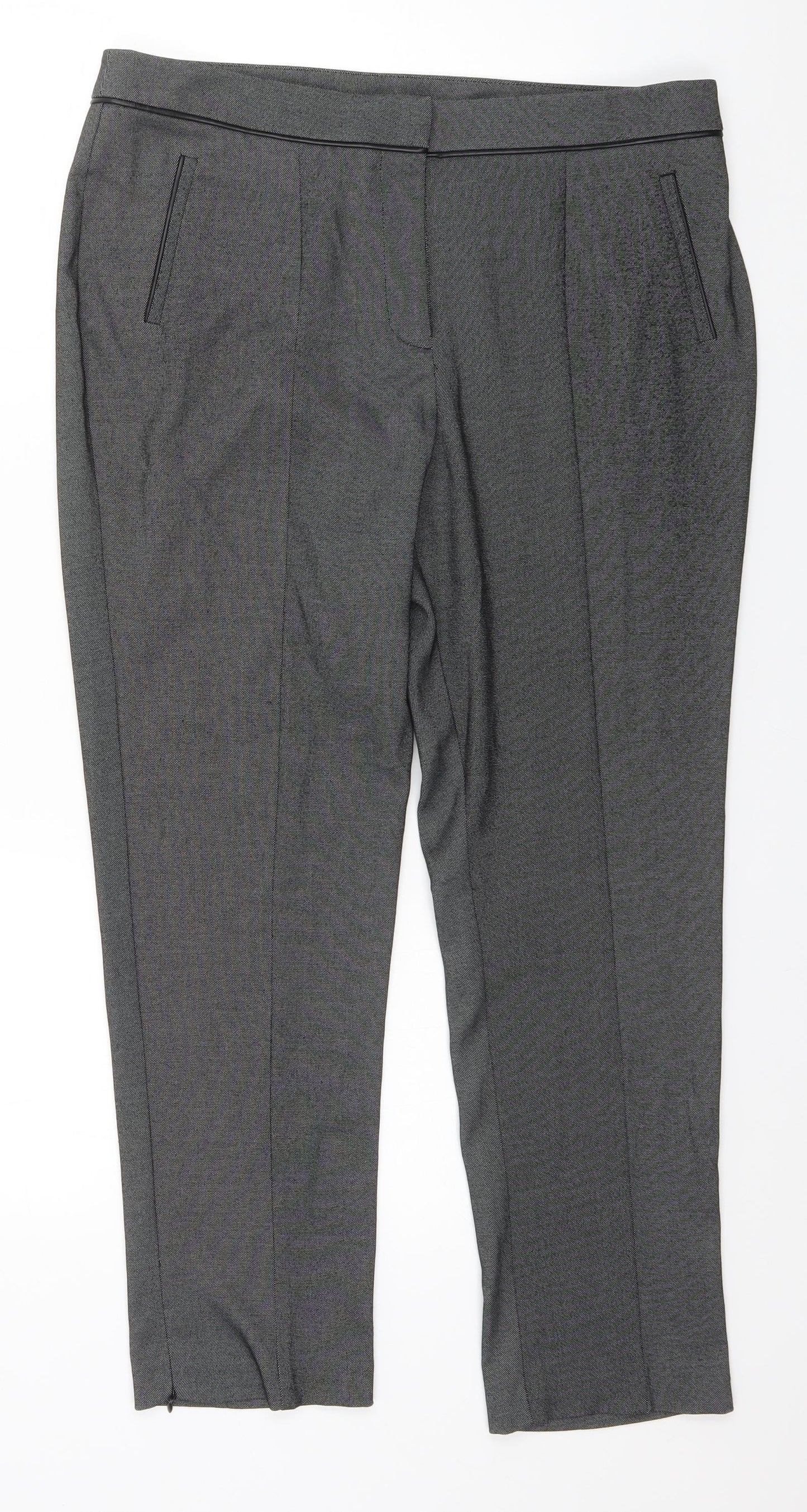 Womens UK Size 14 Very Regular Fit  Grey Trousers