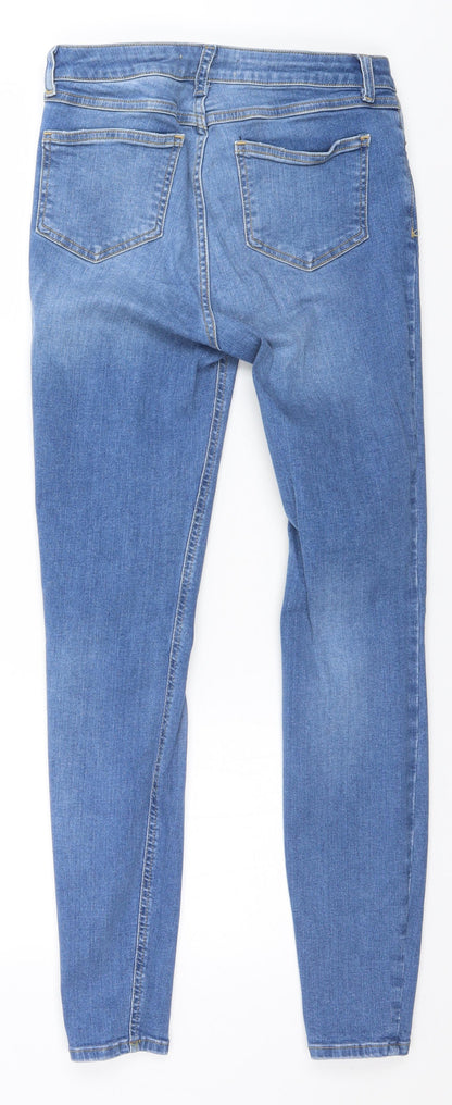 Denim & Co. Womens Blue   Straight Jeans Size 8 L28 in Regular