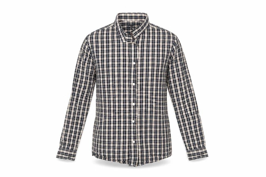 Mens UK Size M Easy Black  Button-Up Long Sleeve Casual Shirt