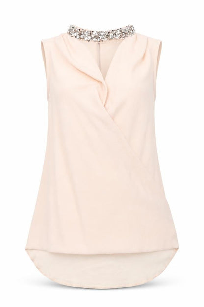 Womens UK Size 10 Dorothy Perkins Beige Tunic Tank