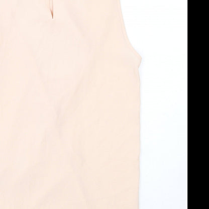 Womens UK Size 10 Dorothy Perkins Beige Tunic Tank
