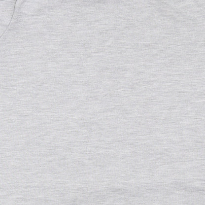 F&F Womens Grey Round Neck  Polyester Pullover Jumper Size 8