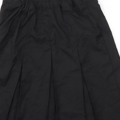 George Girls Black  Polyester A-Line Skirt Size 11-12 Years  Regular  - Elasticated Waist
