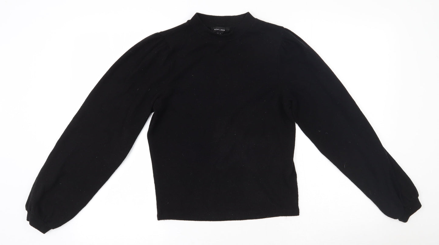 Womens UK Size S New Look Black Pullover Jumper