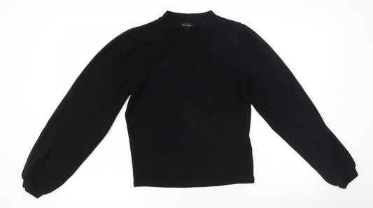 Womens UK Size S New Look Black Pullover Jumper