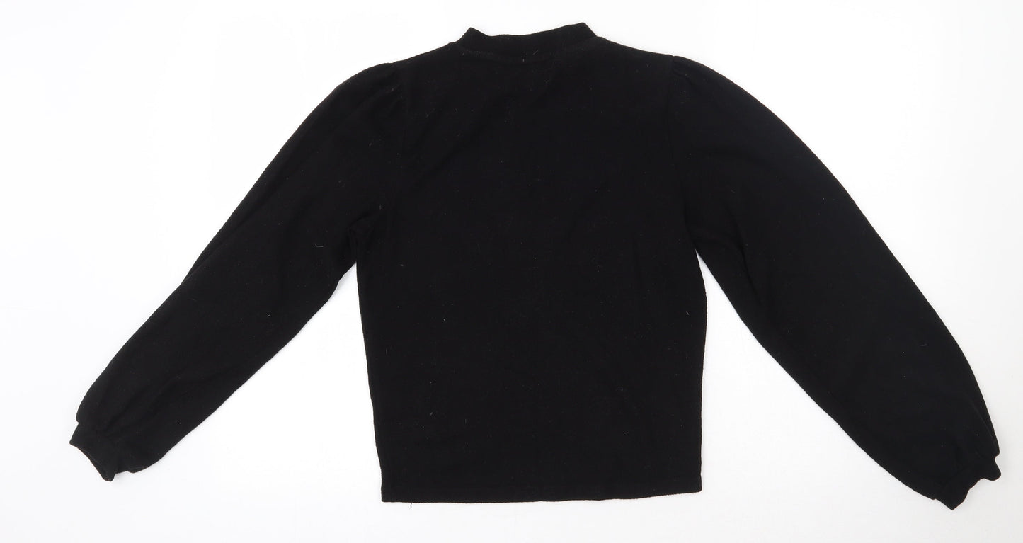 Womens UK Size S New Look Black Pullover Jumper