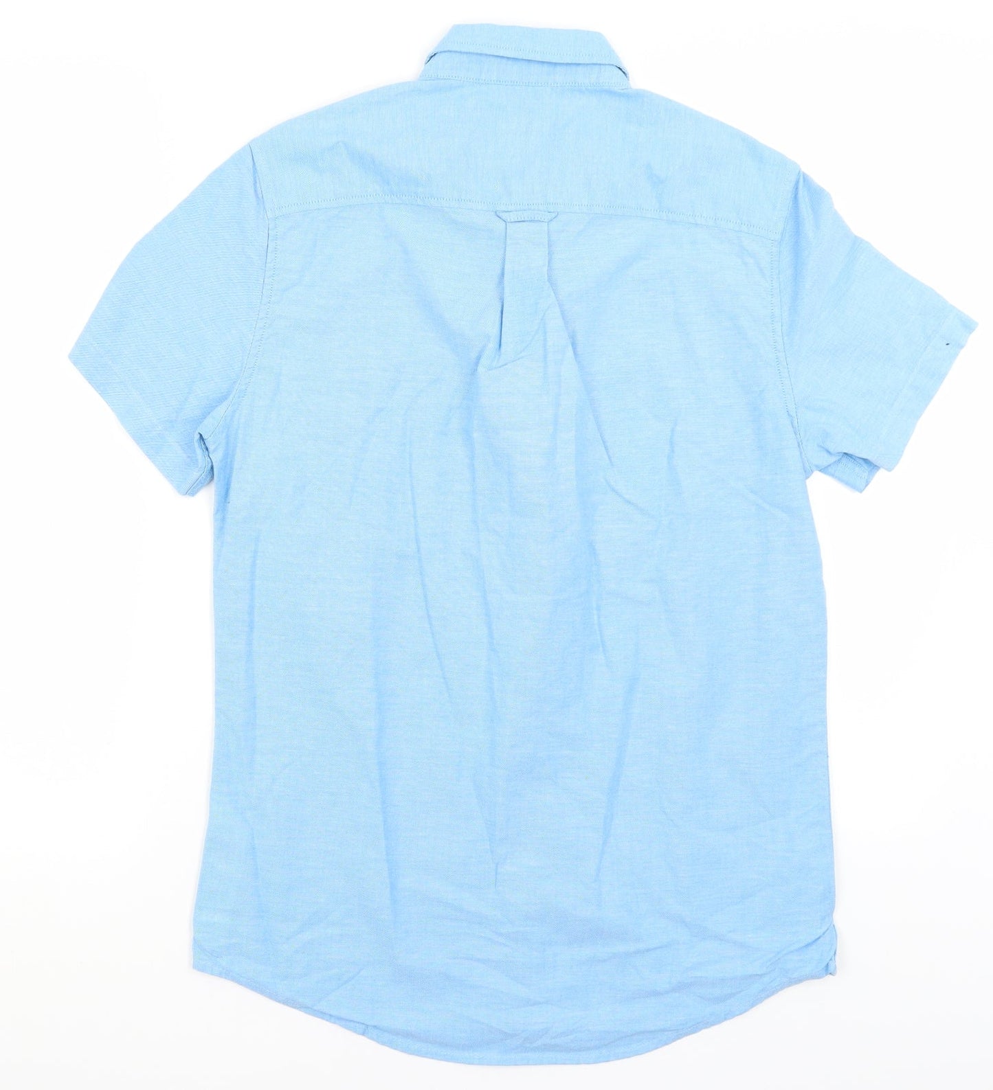 Mens UK Size S Burton Blue  Button-Up Short Sleeve Casual Shirt