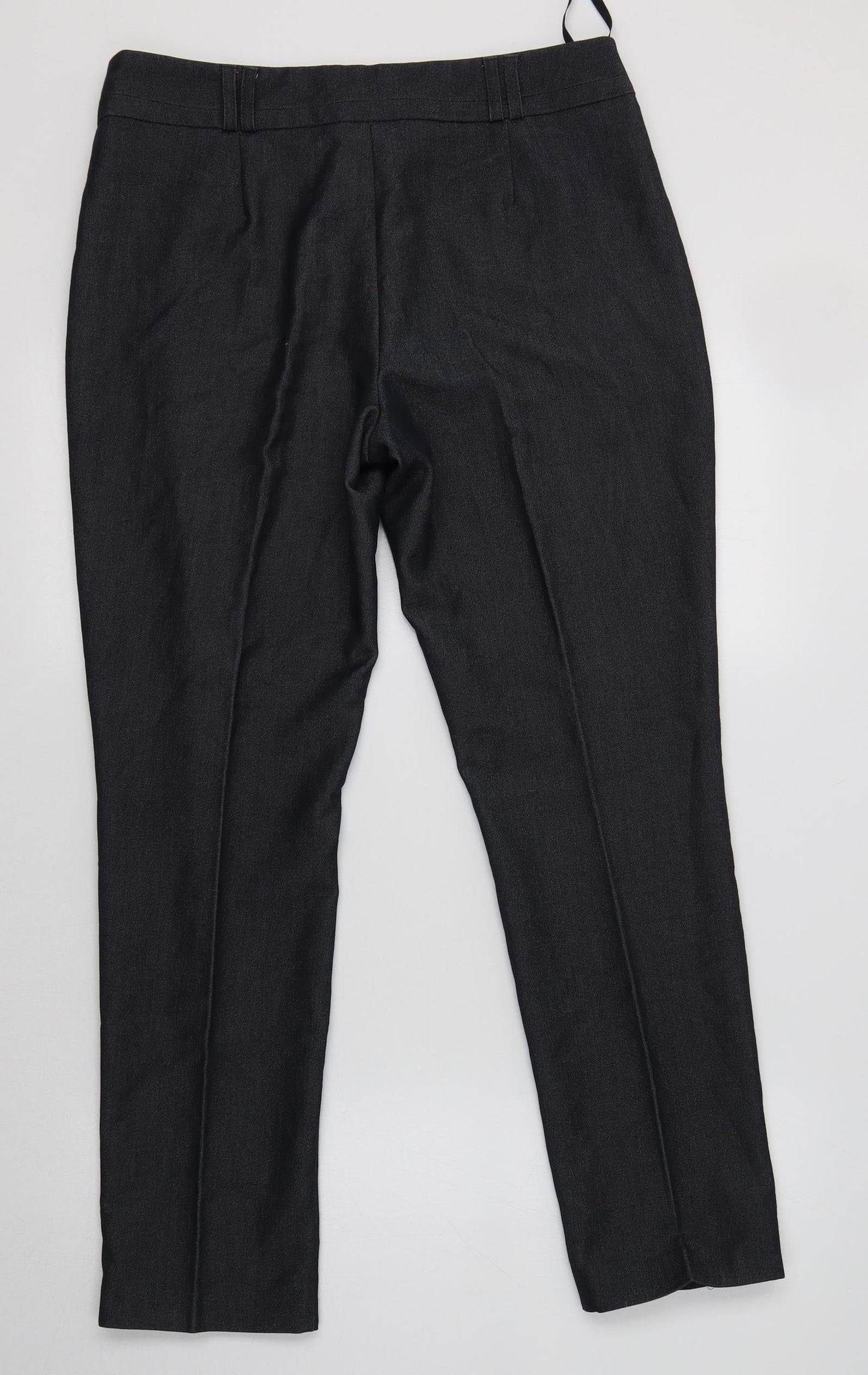 F&F Womens Blue  Polyester Dress Pants Trousers Size 10 L29 in Regular