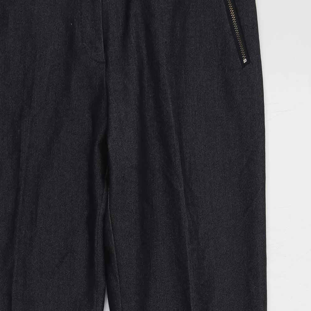 F&F Womens Blue  Polyester Dress Pants Trousers Size 10 L29 in Regular