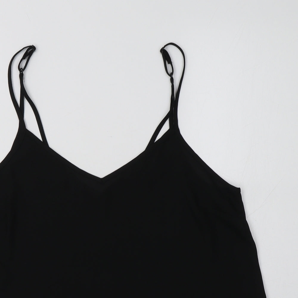 Primark Womens Black  Polyester Camisole Tank Size 10 V-Neck