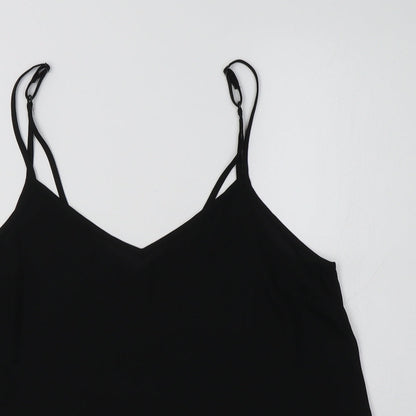 Primark Womens Black  Polyester Camisole Tank Size 10 V-Neck