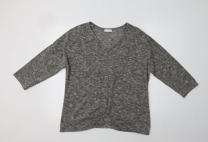 Womens UK Size 16 Papaya Grey Pullover Jumper