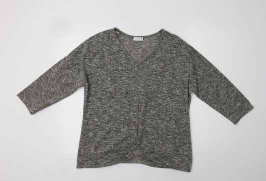 Womens UK Size 16 Papaya Grey Pullover Jumper