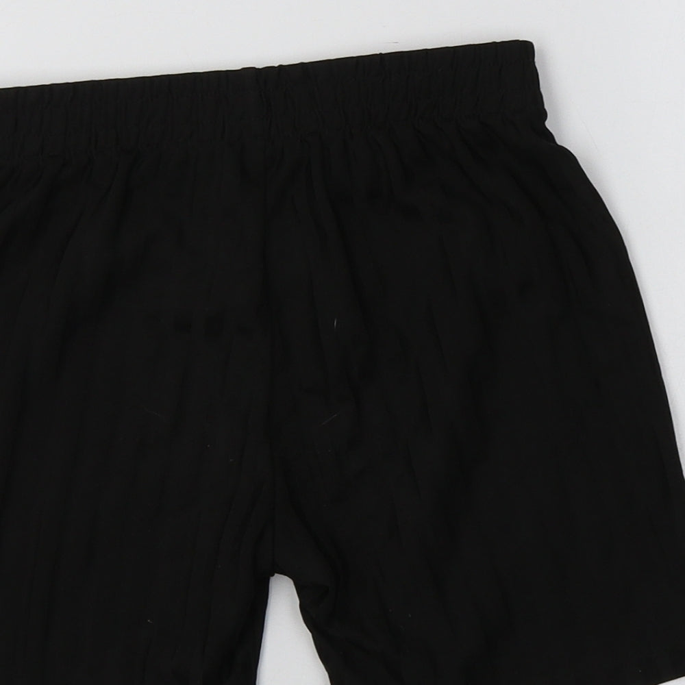 F&F Boys Black Striped Polyester Sweat Shorts Size 5-6 Years  Regular
