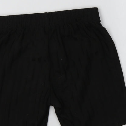 F&F Boys Black Striped Polyester Sweat Shorts Size 5-6 Years  Regular